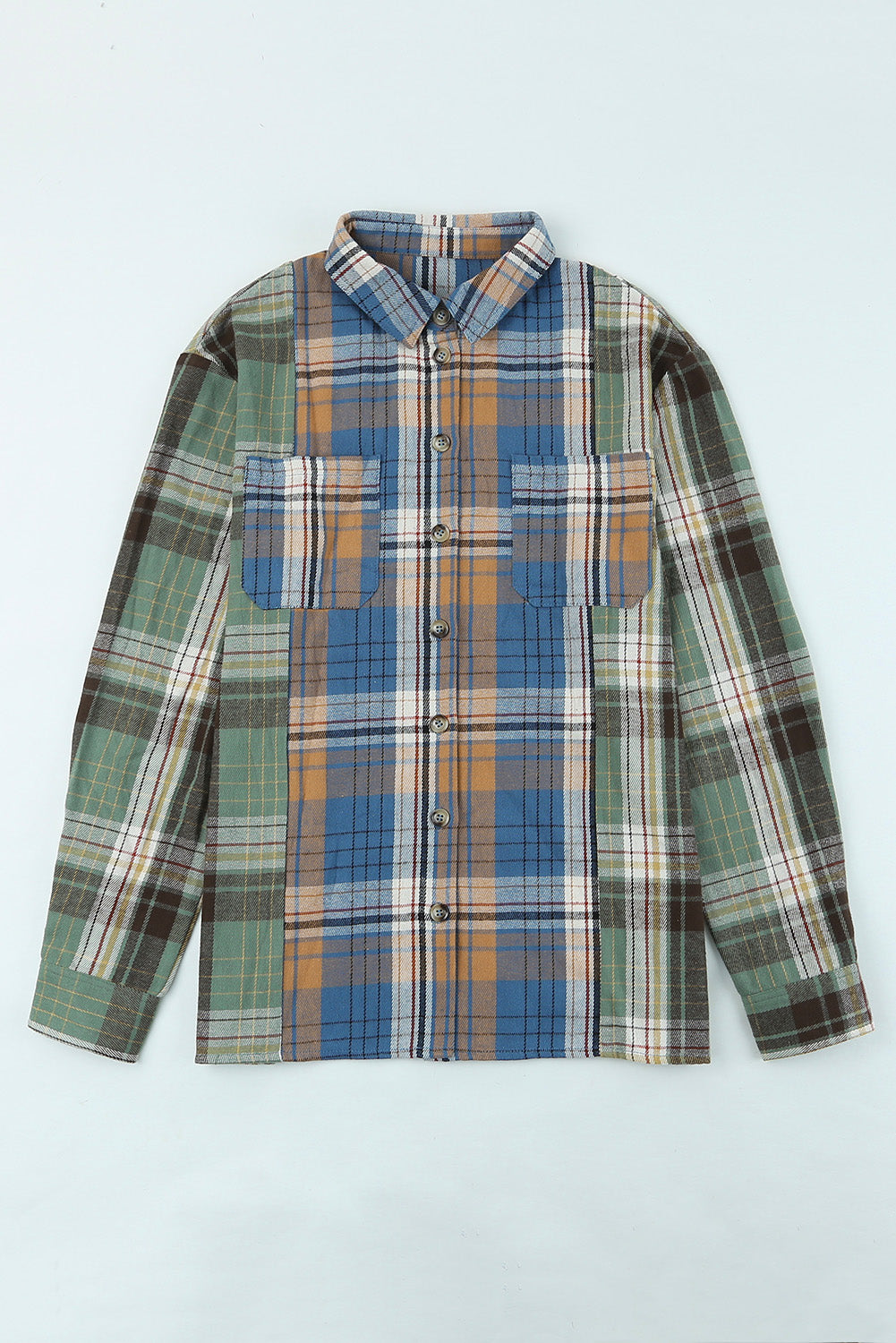 Winds of Change Plaid Button Up Long Sleeve Shirt