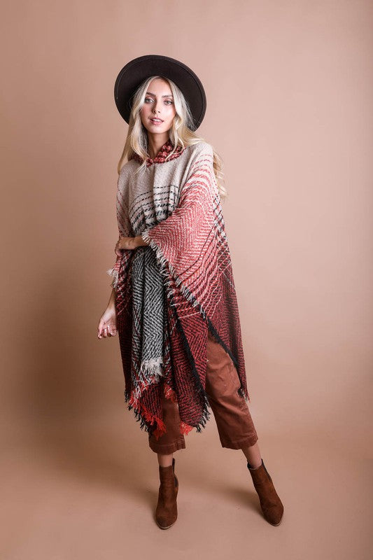 red mexico poncho