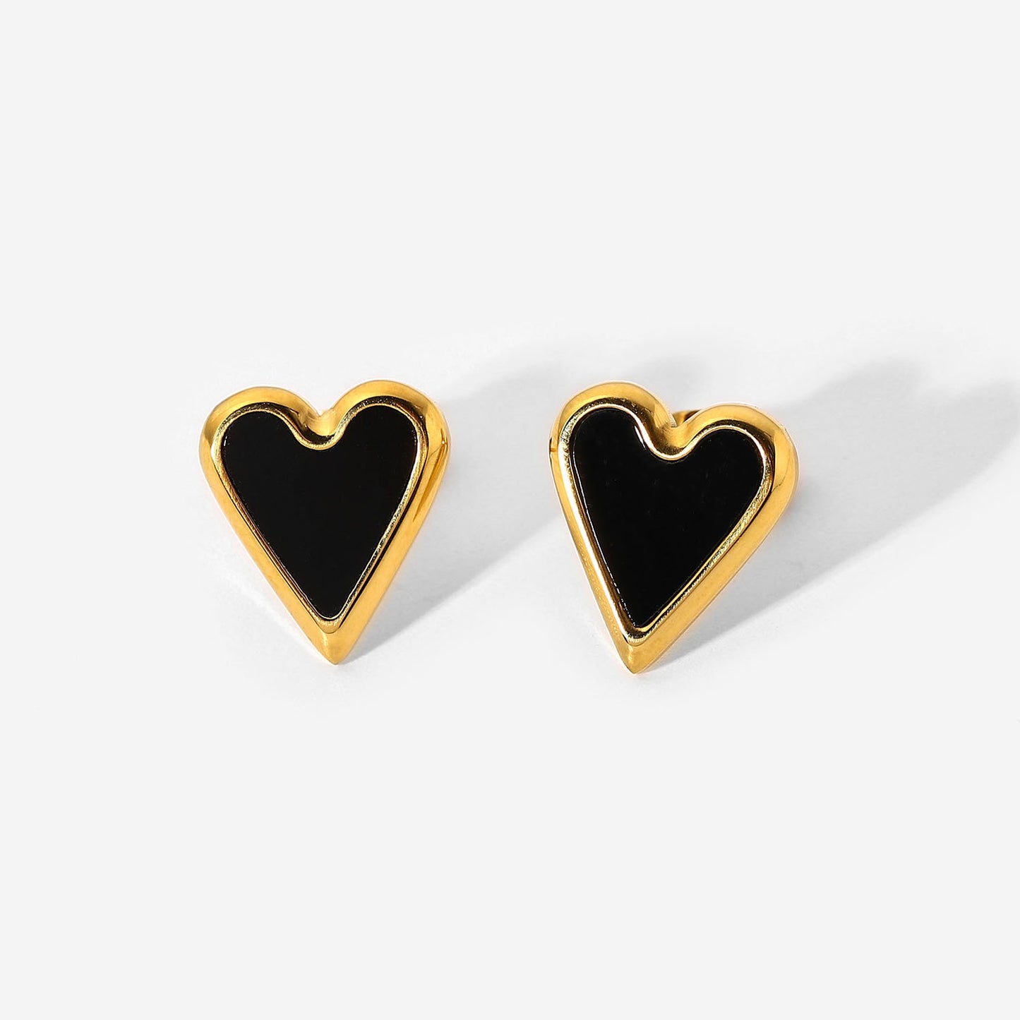 'Hearts of Fool Gold' Stud Earrings