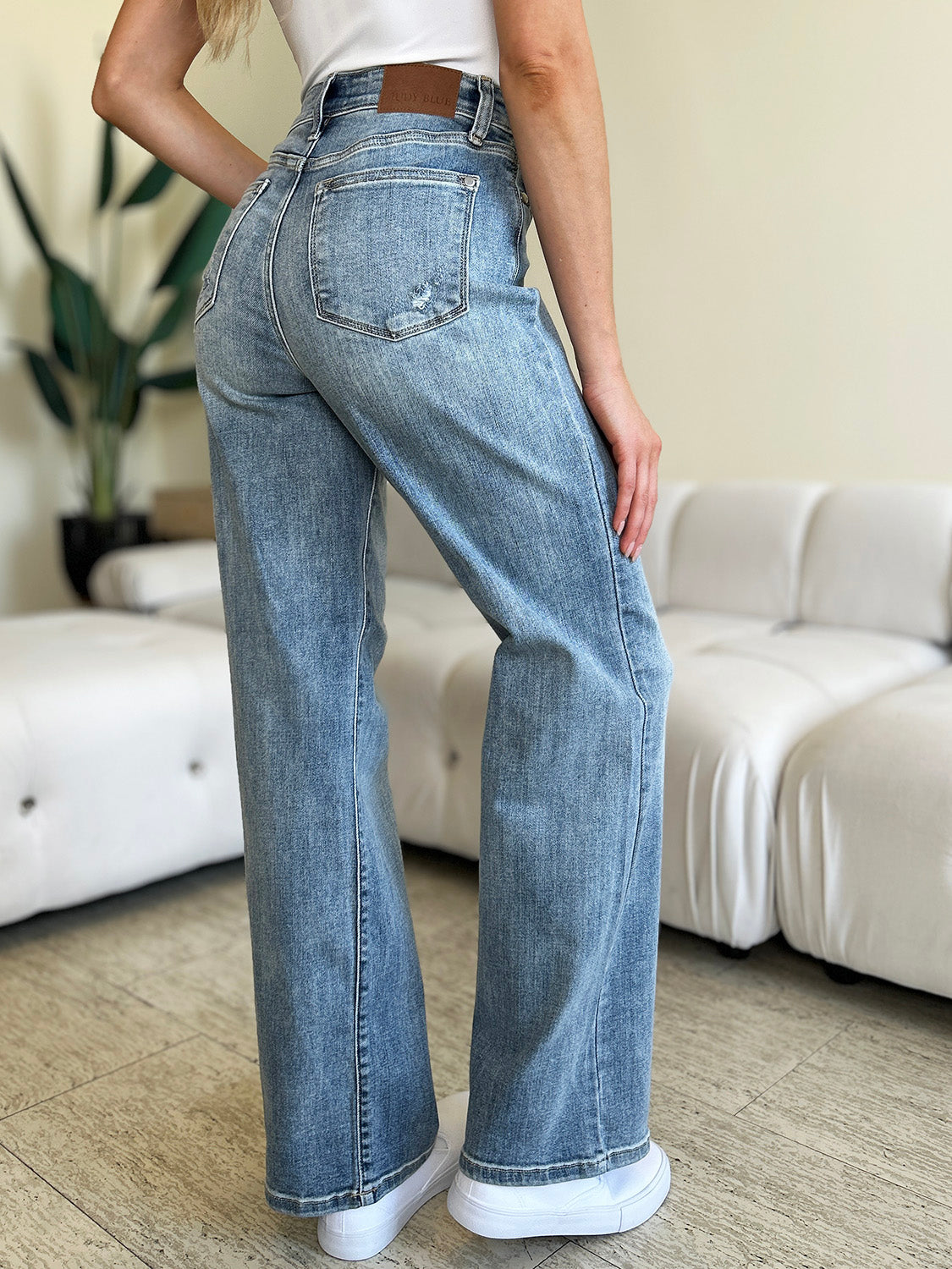 Lecture Notes Denim High Waist Straight Leg Jeans