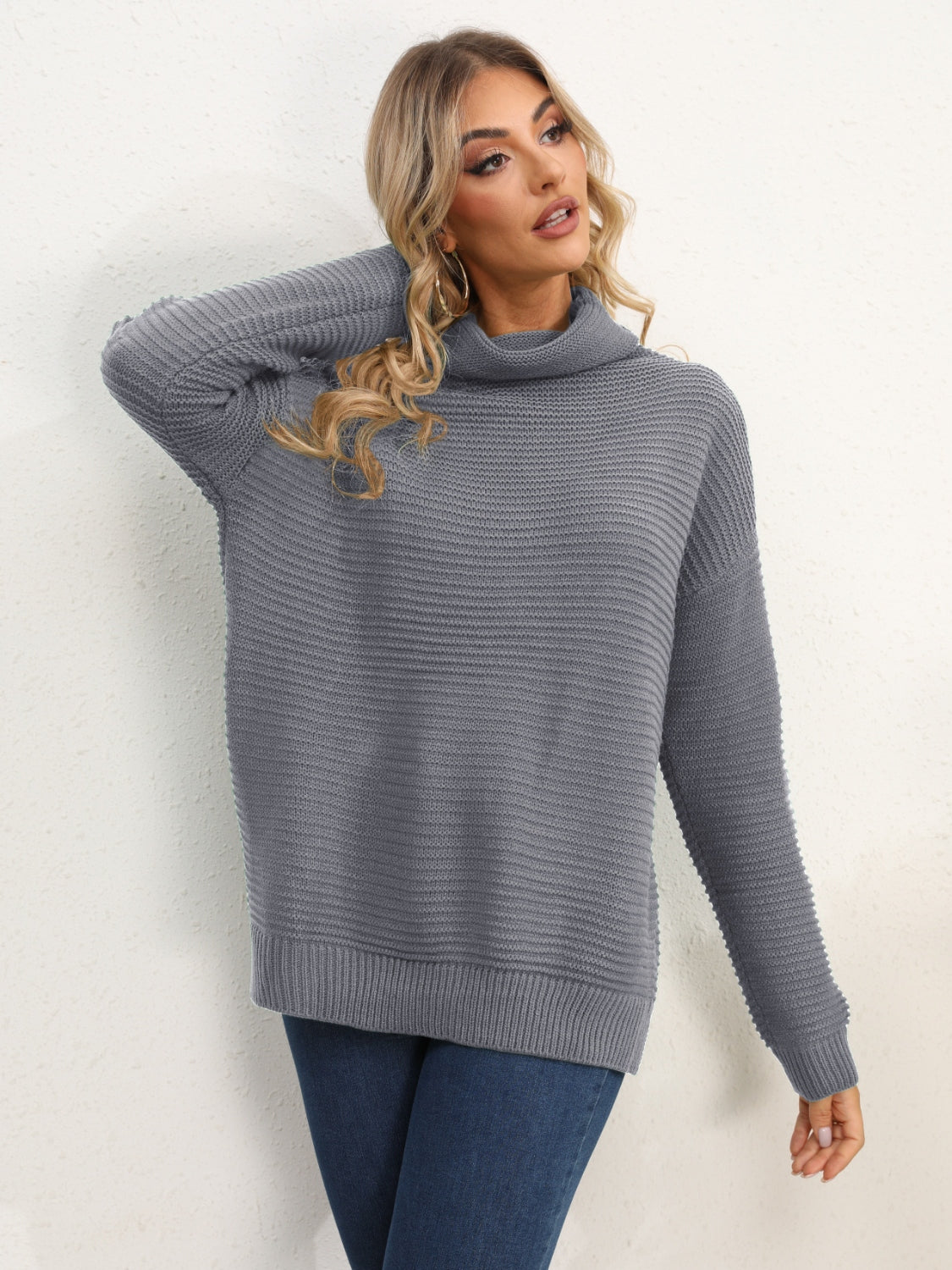 Wild Willa Turtleneck Classic Silhouette Sweater