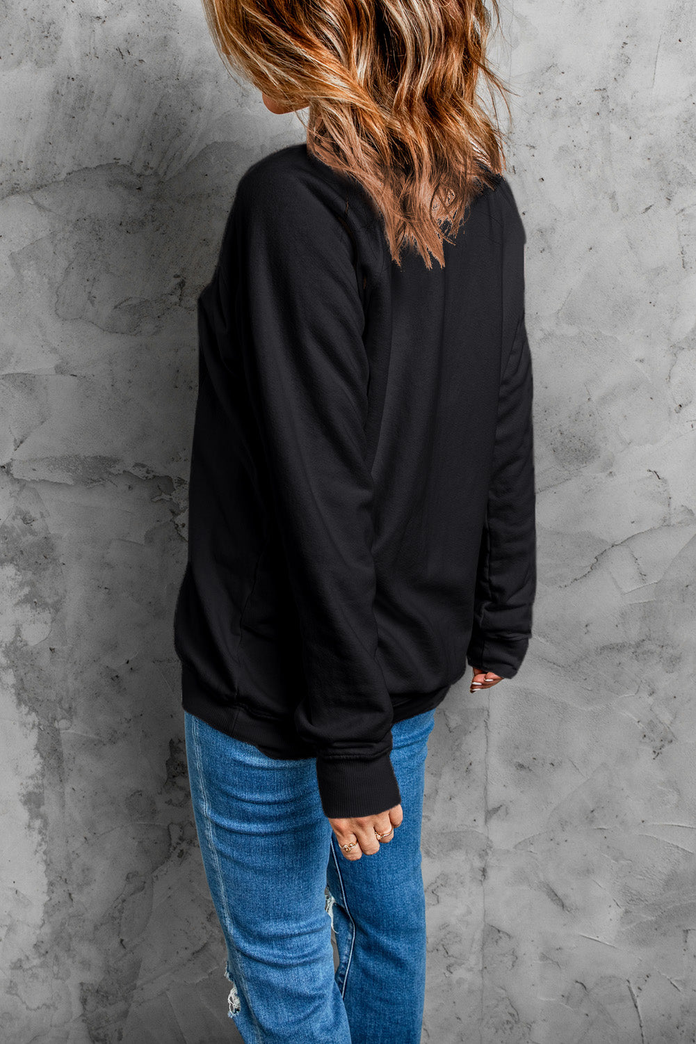 black sweatshirt for women