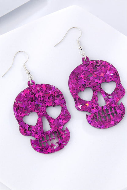 The Joyful Dead Skull Drop Earrings