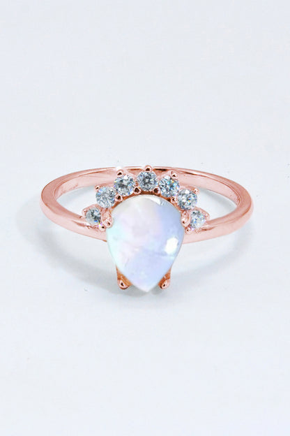 Ice Queen Moonstone Sterling Silver Ring