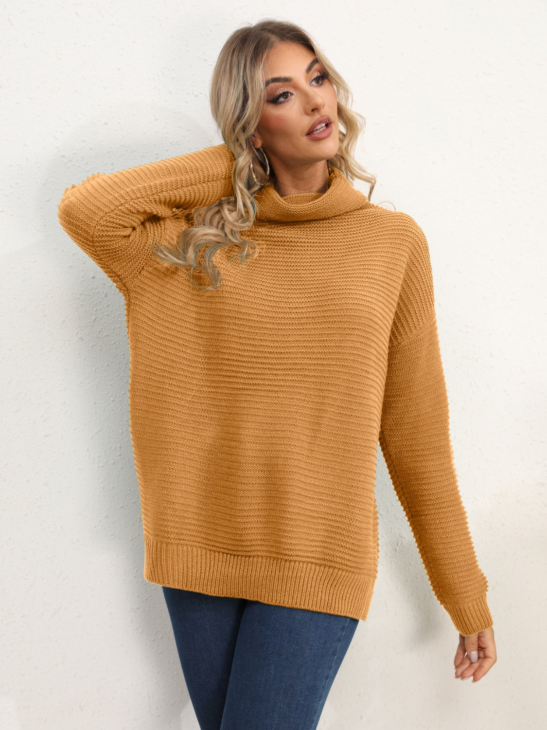 Wild Willa Turtleneck Classic Silhouette Sweater