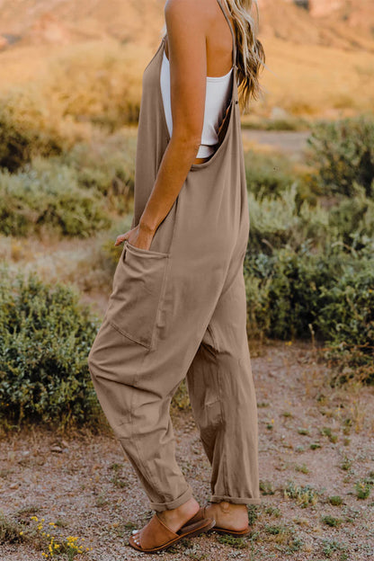 Wishing Well Wonder Jumpsuit V-Neck Sleeveless with Pockets