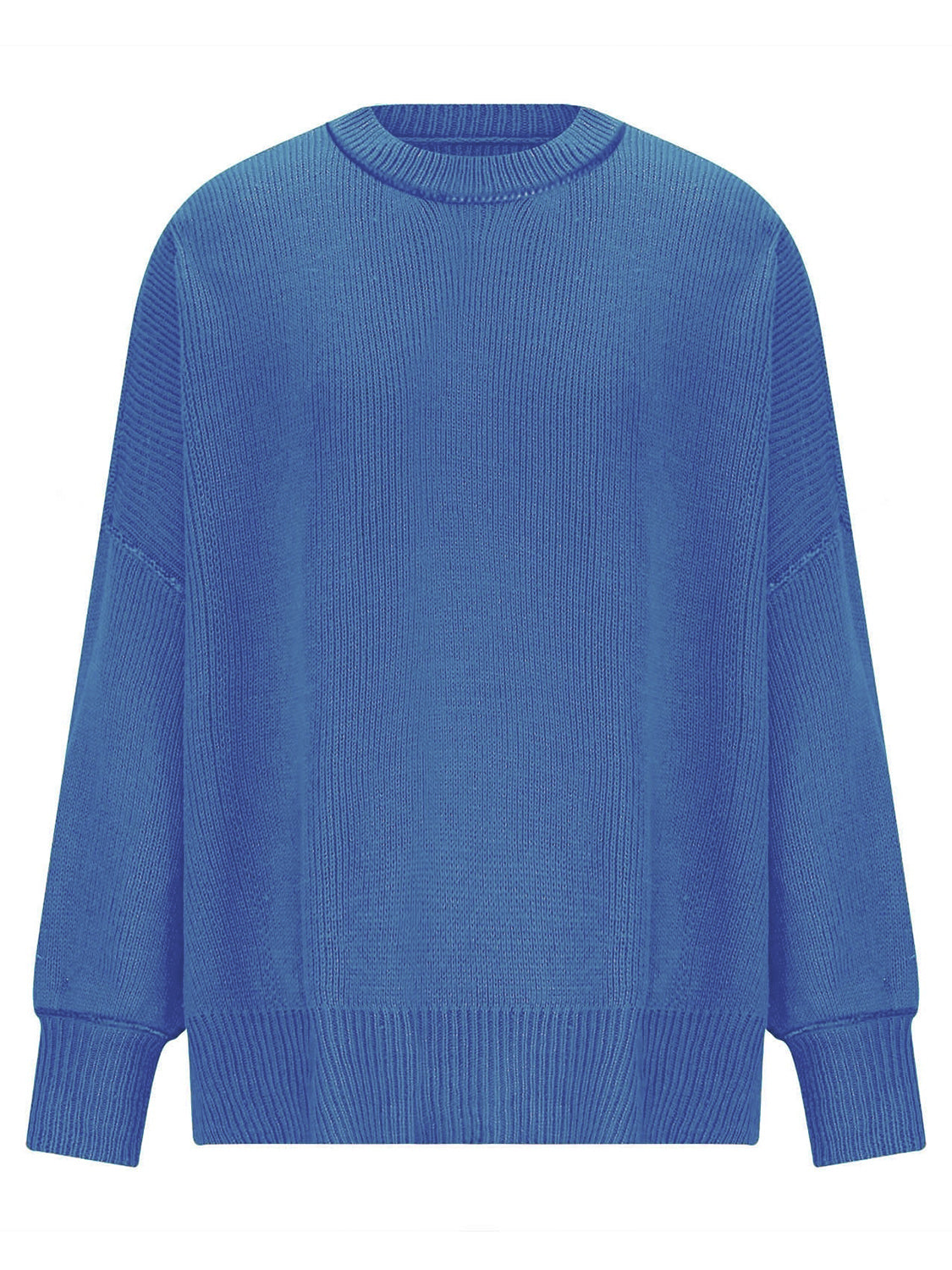 Hemlock Haze Reverse Seam Side Slit Sweater