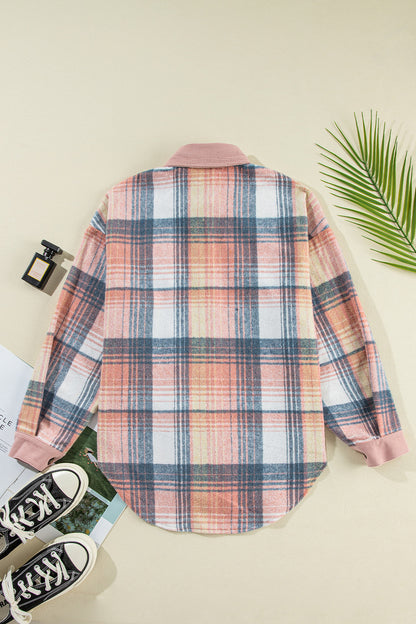 Poetic Palette Button Up Long Sleeve Shacket