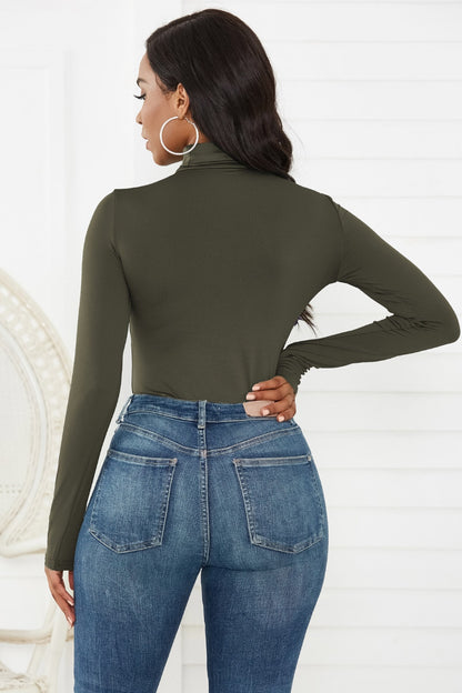 Sweet Memories Turtleneck Long Sleeve Bodysuit