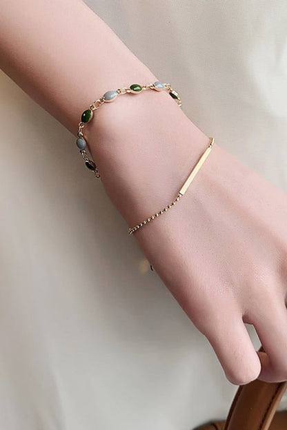 'Tea Party Treasures' Double-Layered Bracelet