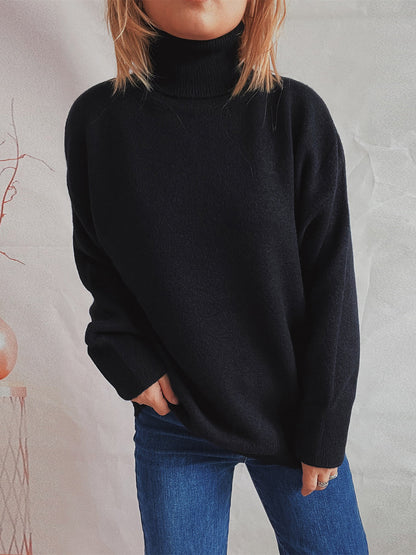 The Scholar's Snug Turtleneck Long Sleeve Sweater