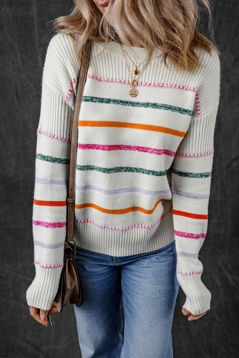 Candy Cane Carousel Sweater