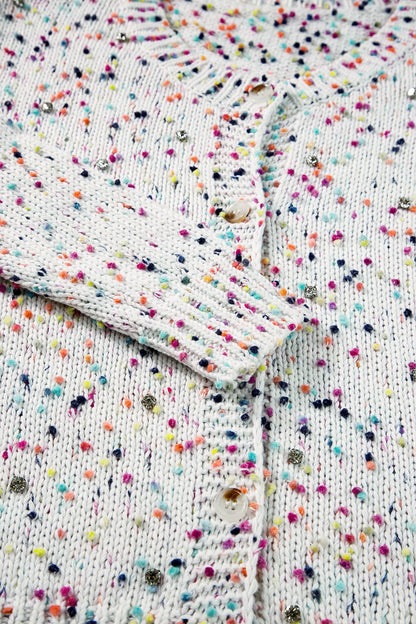 Confetti Sprinkles Button Up Long Sleeve Cardigan