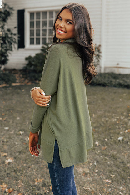 Novel Nights Cowl Neck Shift Tunic Top