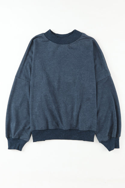 indigo blue oversized sweatshirt for women