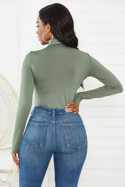 Sweet Memories Turtleneck Long Sleeve Bodysuit