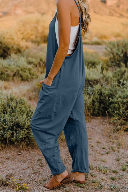 Wishing Well Wonder Jumpsuit V-Neck Sleeveless with Pockets