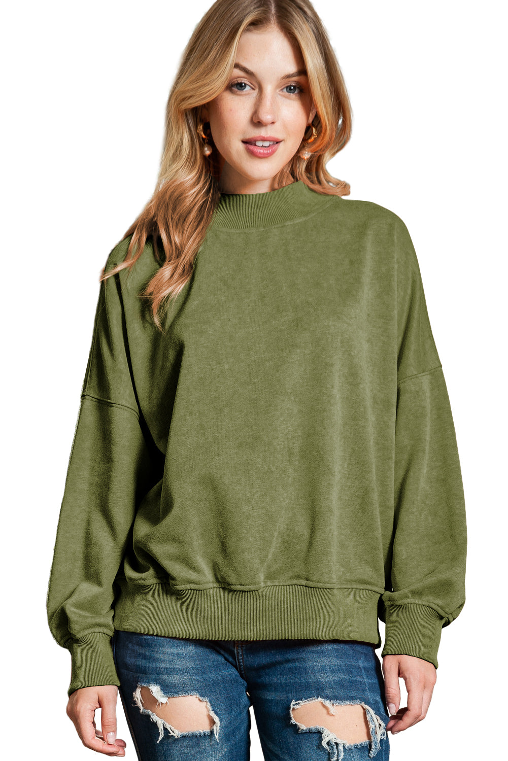 Alize Stone Washed Oversized Sweatshirt