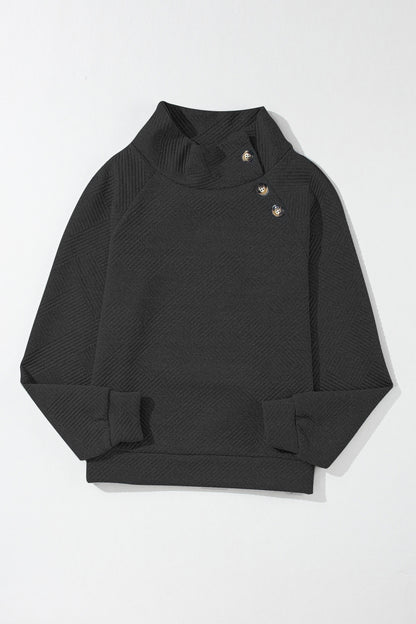 Woven Branches Turtleneck Womens' Sweatshirt