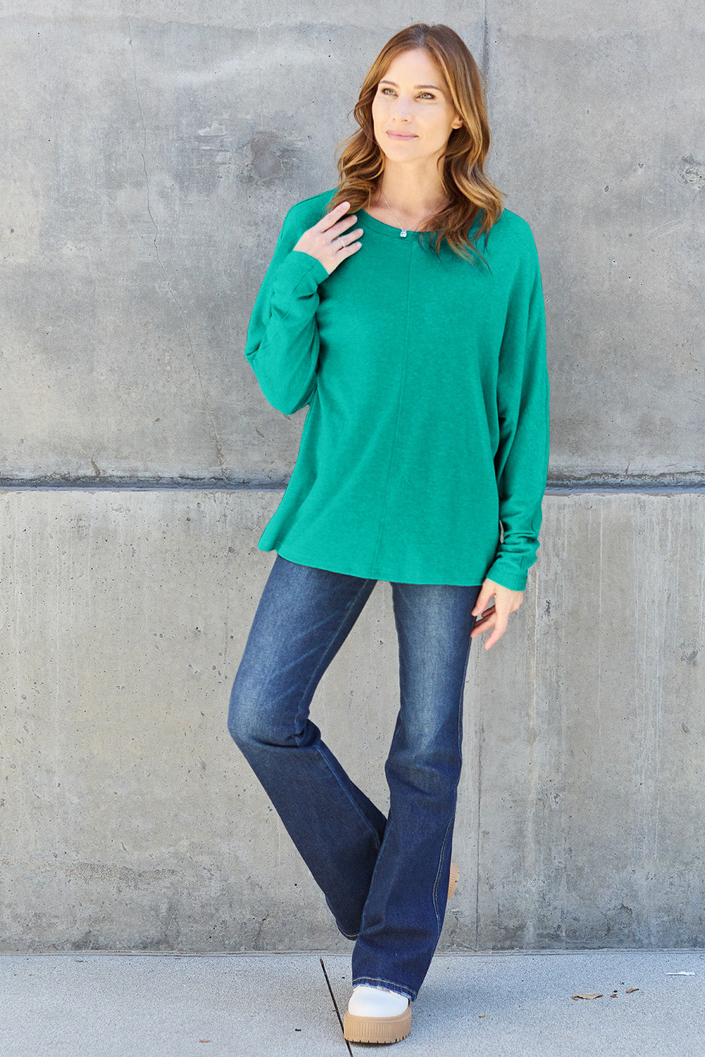 Subtle Sophistication Half-Bat Long Sleeve T-Shirt