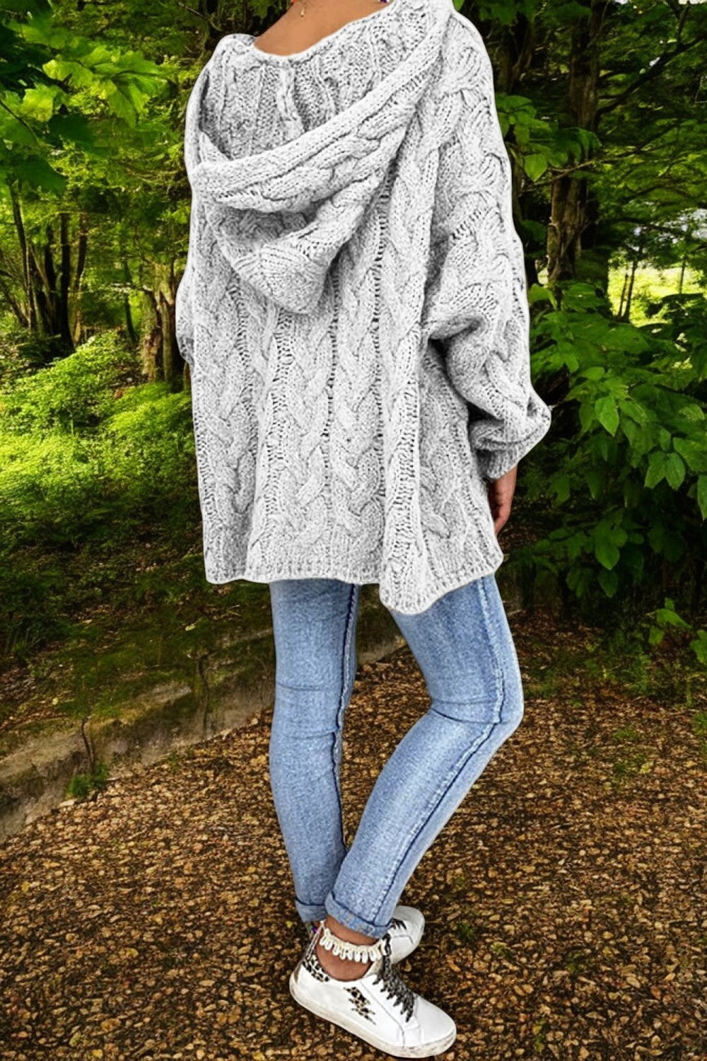 Miss Riding Hood Cable-Knit Hooded Sweater