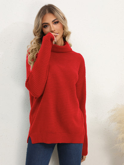 Wild Willa Turtleneck Classic Silhouette Sweater