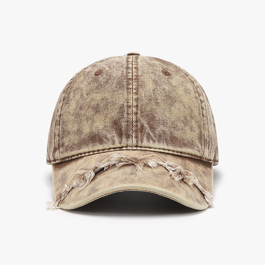 Mystic Fringe Adjustable Acid Washed Baseball Cap