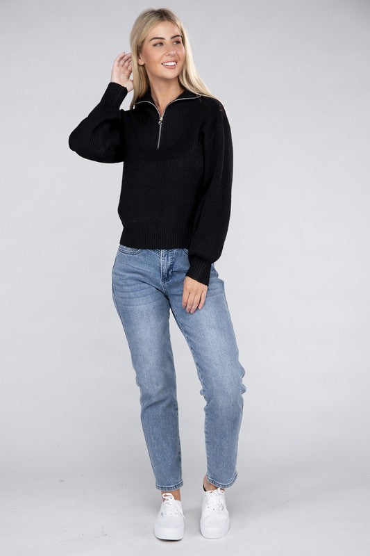 Fables And Frost Easy-Wear Half-Zip Sweater