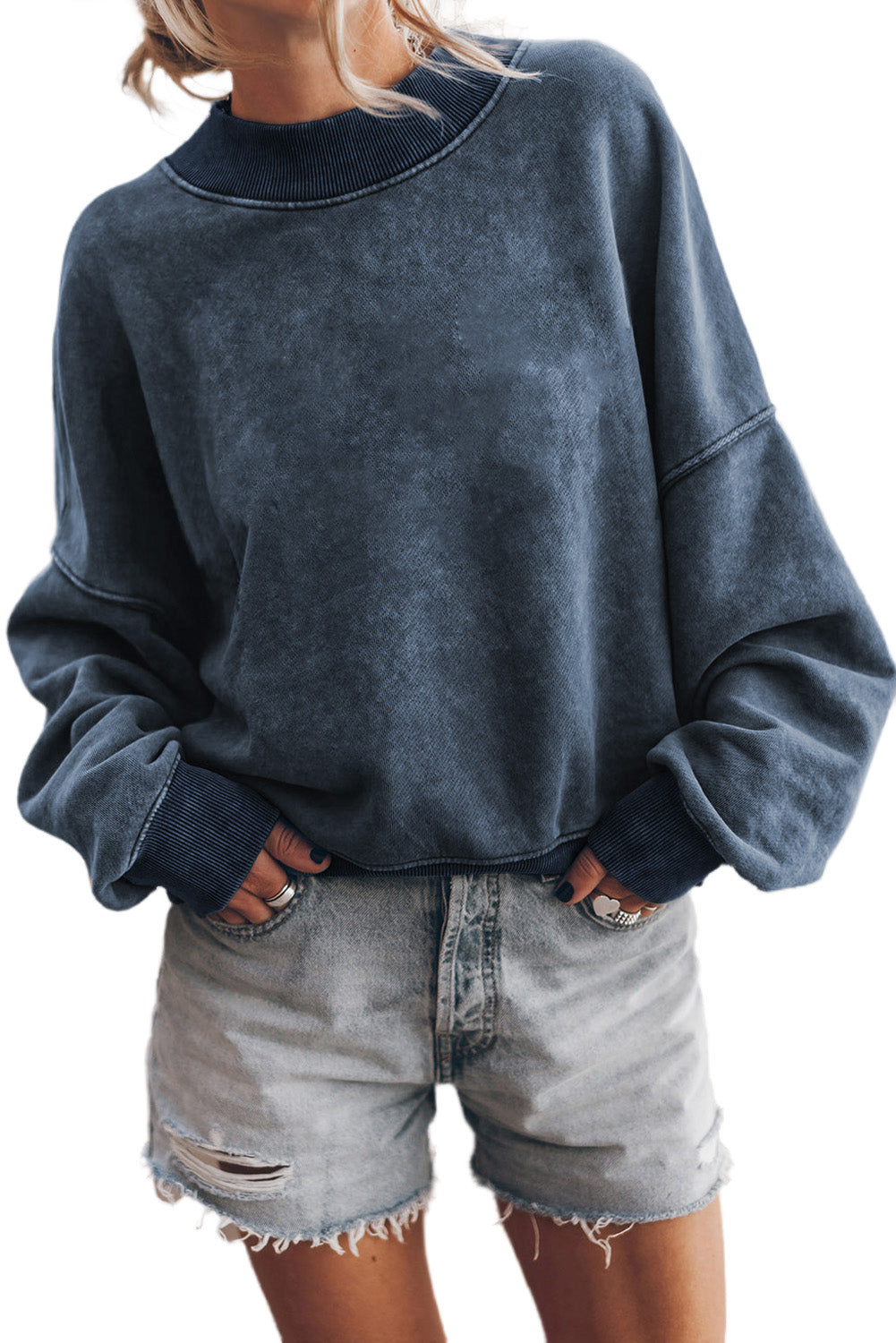 Alize Stone Washed Oversized Sweatshirt