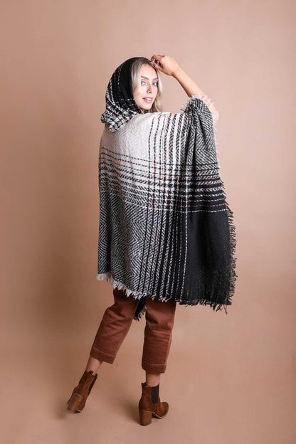 hooded poncho