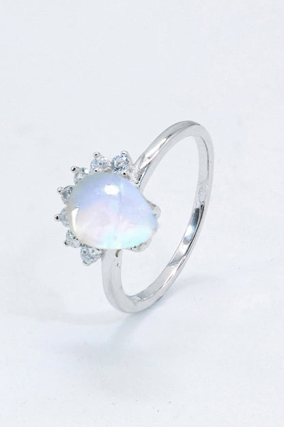 Ice Queen Moonstone Sterling Silver Ring