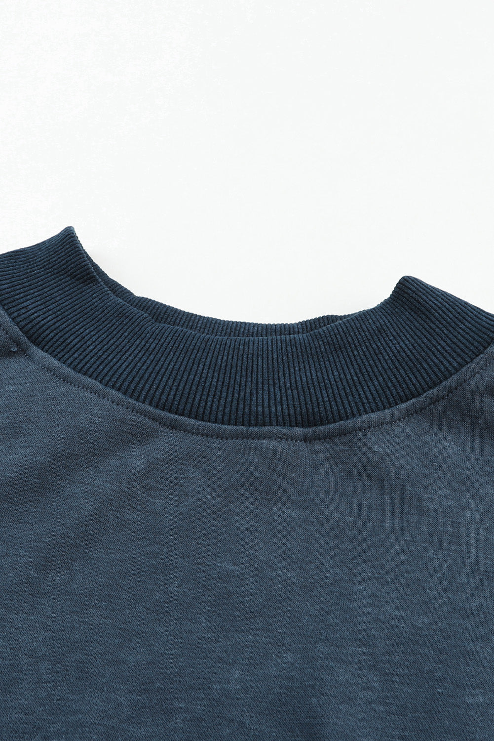 crew neck sweatshirt in indigo for women