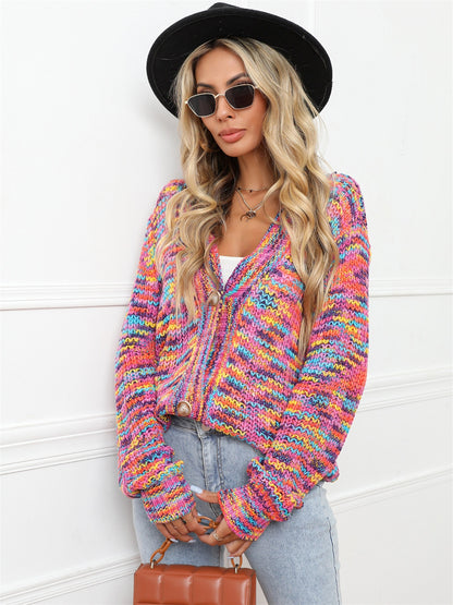 The Cheshire Knit Button Up Dropped Shoulder Cardigan