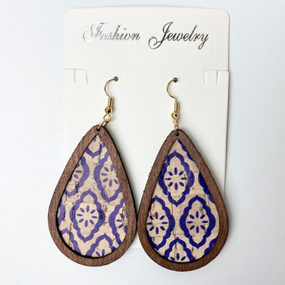 'World Travels' Teardrop Dangle Earrings