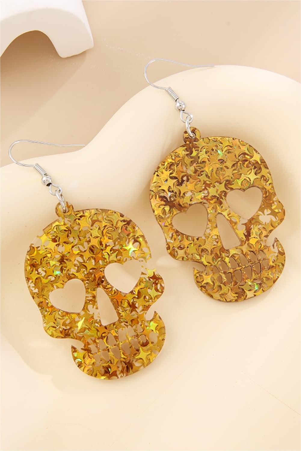 The Joyful Dead Skull Drop Earrings