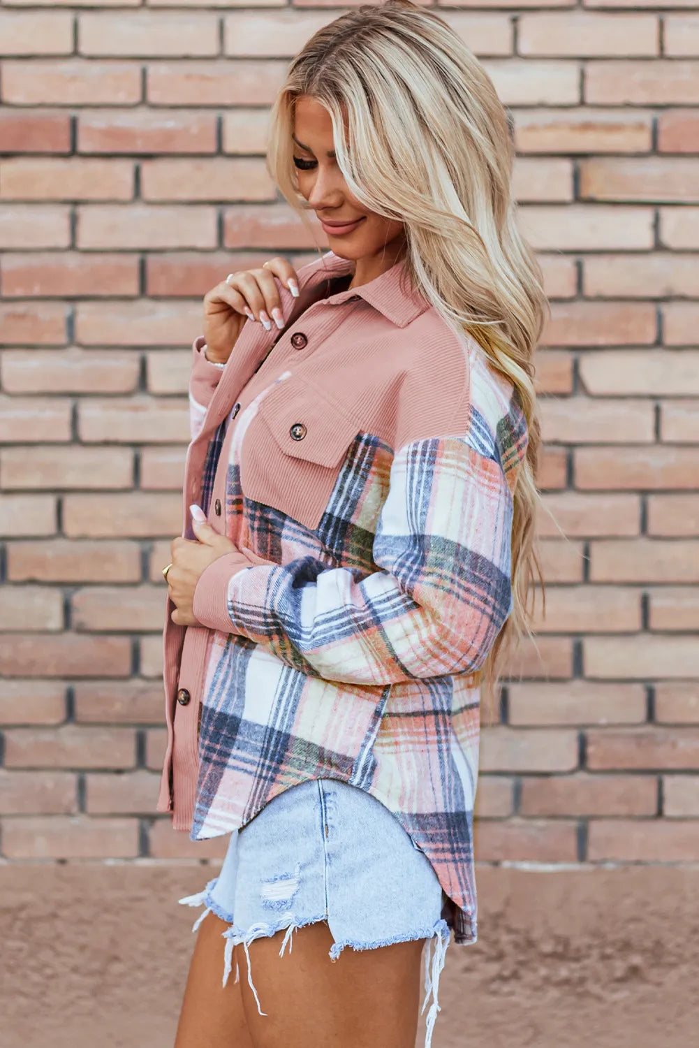 Poetic Palette Button Up Long Sleeve Shacket