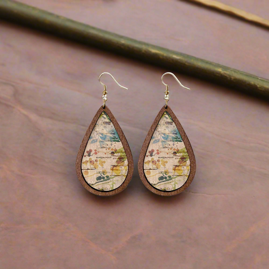 'World Travels' Teardrop Dangle Earrings