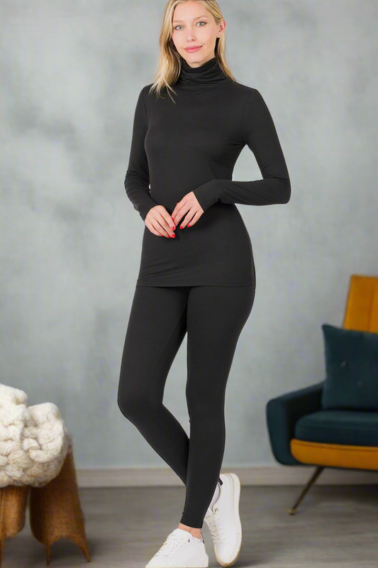 Fairest Of Them All Turtleneck Top and Leggings Lounge Set