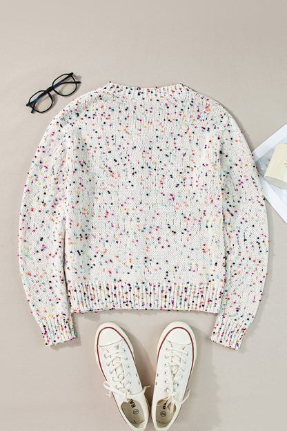 Confetti Sprinkles Button Up Long Sleeve Cardigan