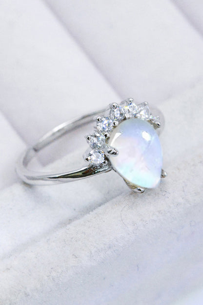 Ice Queen Moonstone Sterling Silver Ring