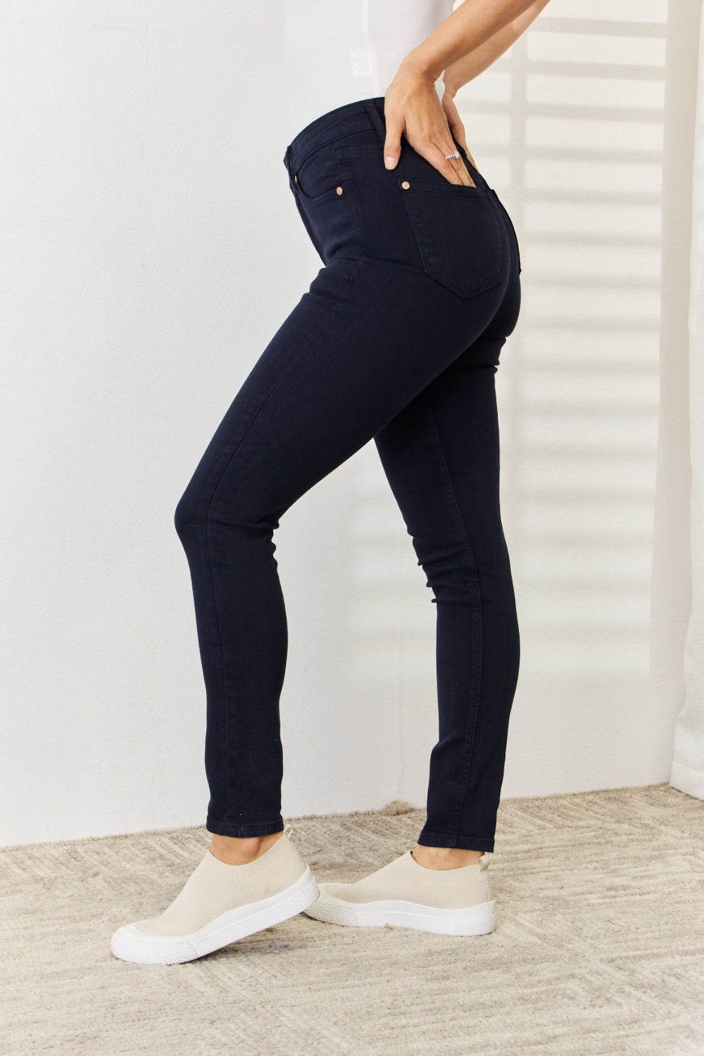 Twilight Tales Deep Navy Tummy Control Skinny Jeans