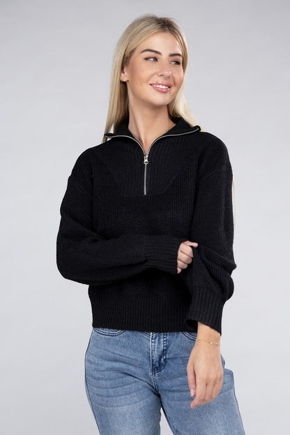 Fables And Frost Easy-Wear Half-Zip Sweater