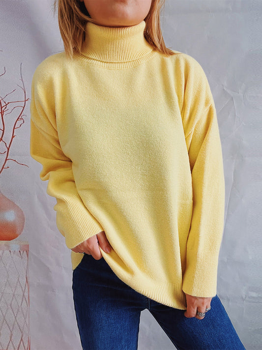 The Scholar's Snug Turtleneck Long Sleeve Sweater