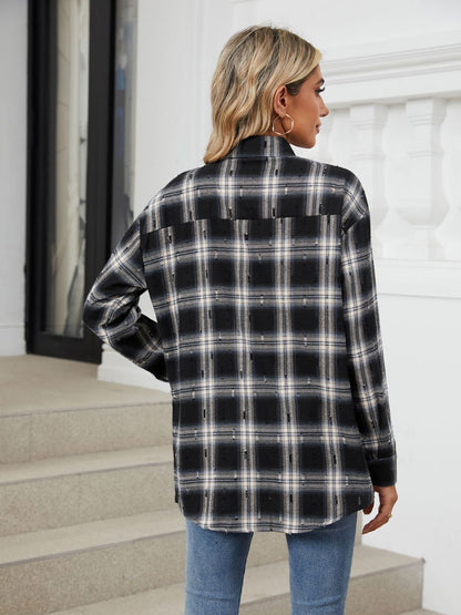 Ciderwood Plaid Button Up Long Sleeve Shirt