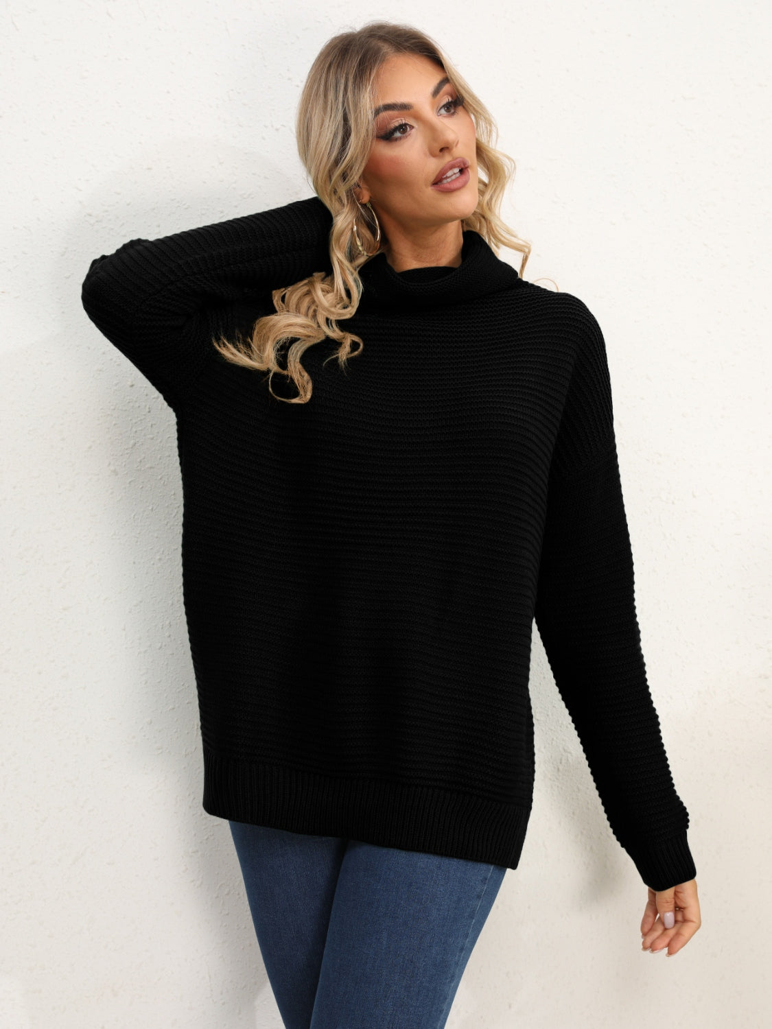 Wild Willa Turtleneck Classic Silhouette Sweater