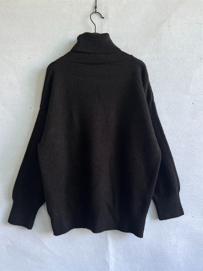 The Scholar's Snug Turtleneck Long Sleeve Sweater