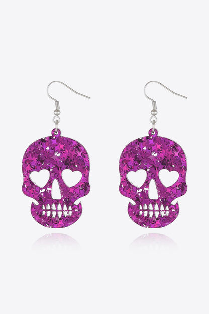 The Joyful Dead Skull Drop Earrings