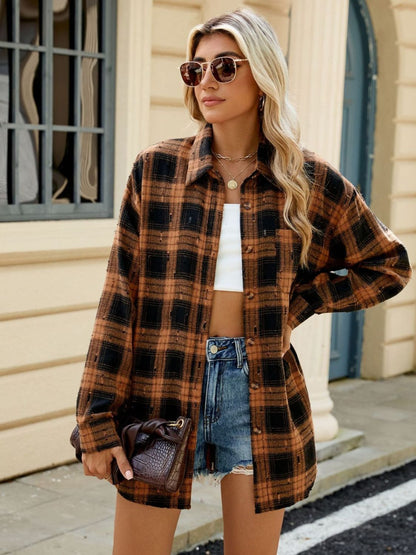 Ciderwood Plaid Button Up Long Sleeve Shirt