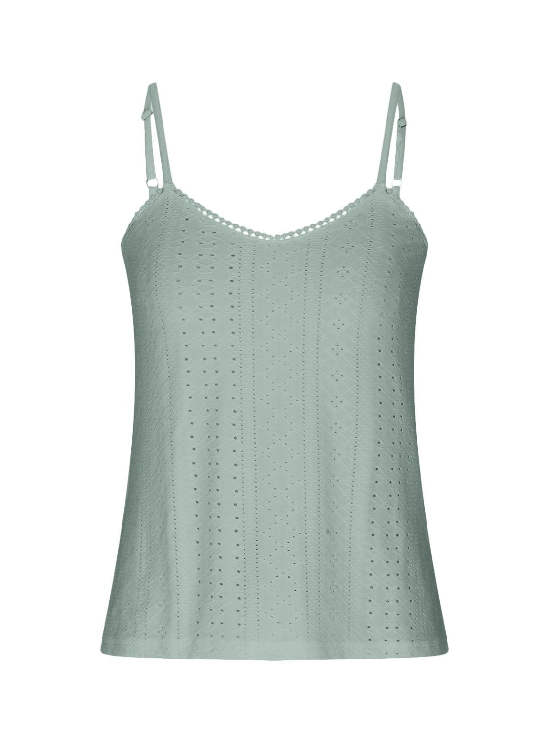 Silverthorn Lace Eyelet Details V-Neck Cami