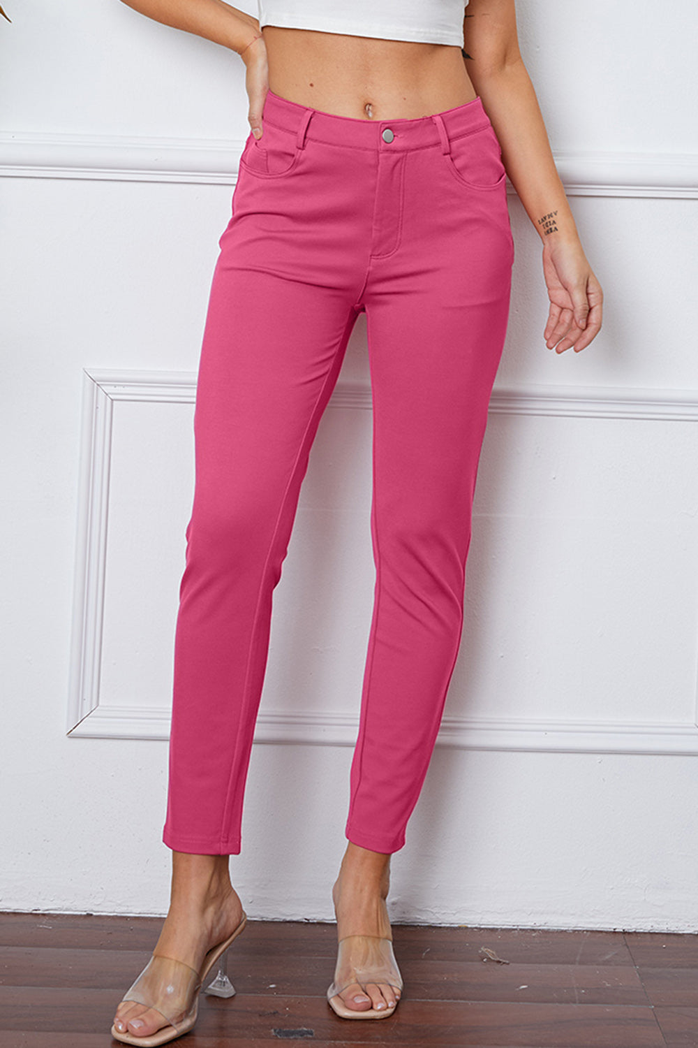 Fable Echoes Cropped Pocketed Pants